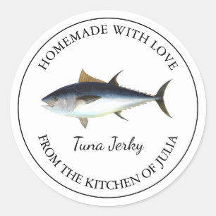 Thon maison Jerky Étiquette
