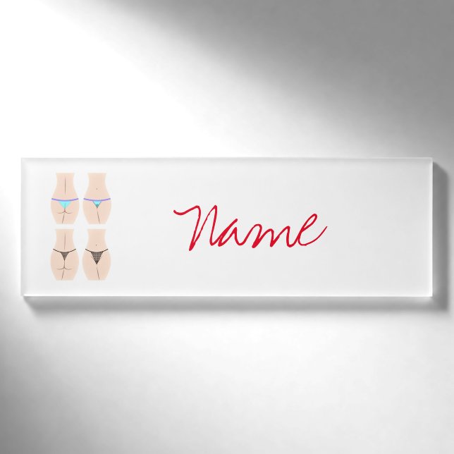 Thong Panty Thunder_Cove Namenschild (Vorderseite)