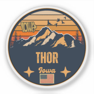 Thor, Iowa Aufkleber