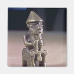 Thor mit einem Hammer, Statuette fand in Island Magnet