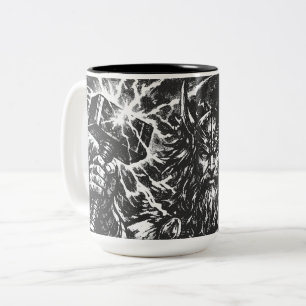 Thor — Sturmgepeitschter Gott des Donners Zweifarbige Tasse