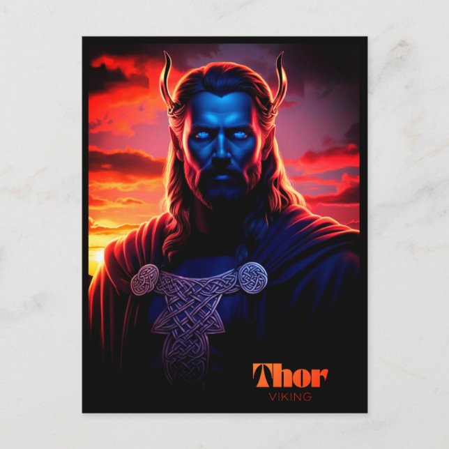 THOR VIKING  POSTKARTE (Vorderseite)