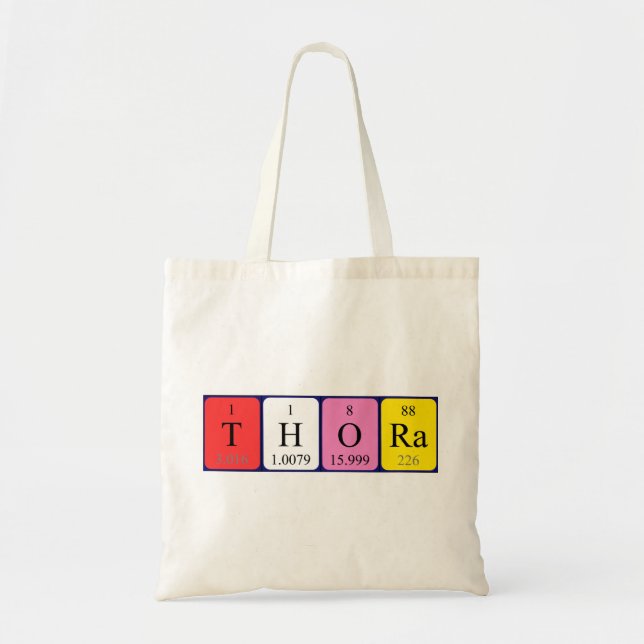 Thora periodic table name tote bag tragetasche (Vorne)