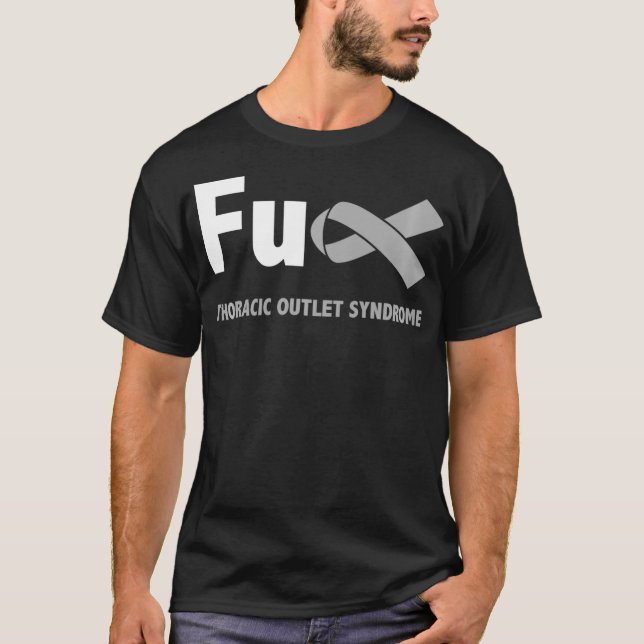 Thoracic Outlet Syndrome Awareness Brain Disease R T-Shirt (Vorderseite)
