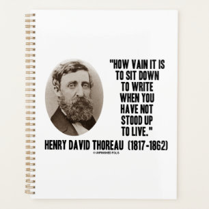 Thoreau Comment Vain S'Asseoir Pour Écrire Ne S'Es
