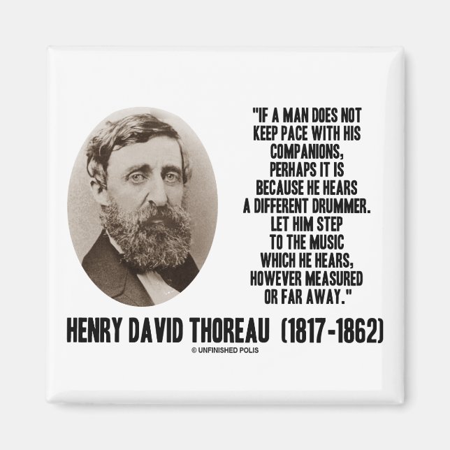 Thoreau Different Drummer Step to the Music Magnet (Vorne)