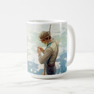 Thoreau Fischerei am Walden Pond durch N. C. Wyeth Kaffeetasse