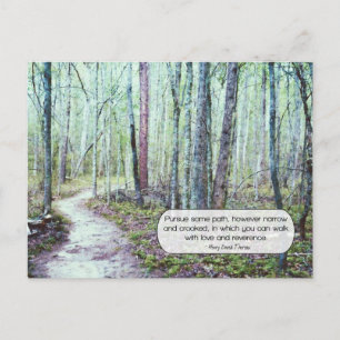 Thoreau: Gehen mit Liebe und Ehrfurcht Postkarte