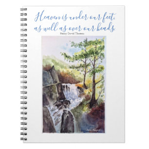 Thoreau Inspirations-Zitat-Kunst-Notizbuch Notizblock