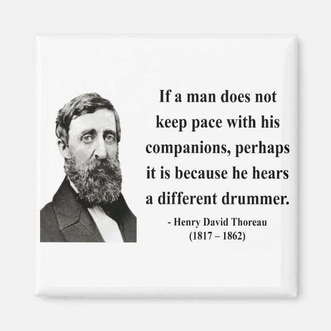 Thoreau Quote 4b Magnet (Vorne)