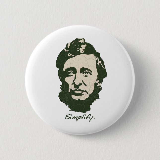 Thoreau - vereinfachen Sie Button (Vorderseite)