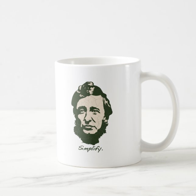 Thoreau - vereinfachen Sie Kaffeetasse (Rechts)