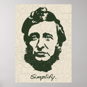 Thoreau - vereinfachen Sie Poster