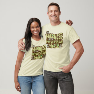 Thoreau Wildnis (abgerieben) T-Shirt