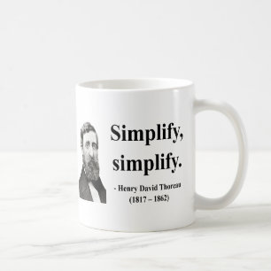 Thoreau Zitat 1b Kaffeetasse