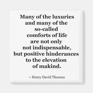 Thoreau-Zitat Magnet