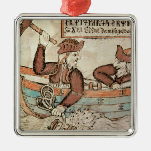 Thorfischen für die Schlange von Midgard Silbernes Ornament