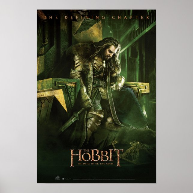 THORIN OAKENSHIELD™ auf Throne Poster (Vorne)