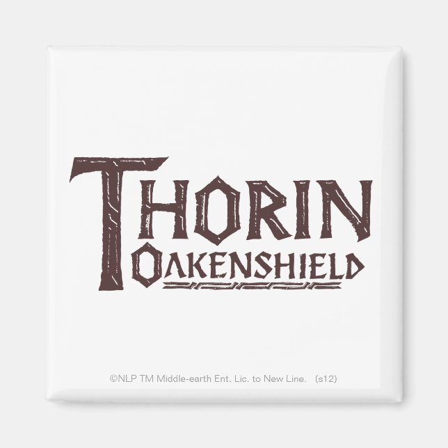 THORIN OAKENSHIELD™ Logo Brown Magnet (Vorne)