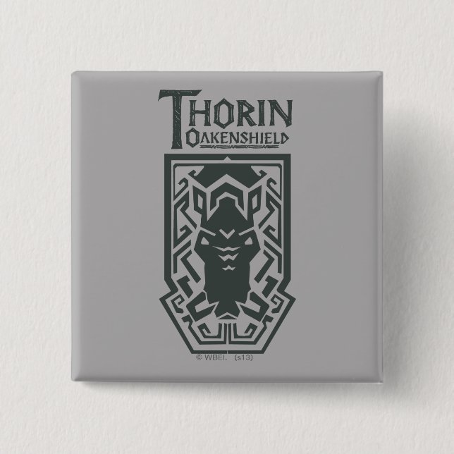 THORIN OAKENSHIELD™ Schildsymbol Button (Vorderseite)