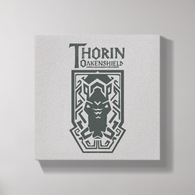 THORIN OAKENSHIELD™ Schildsymbol Leinwanddruck (Vorderseite)