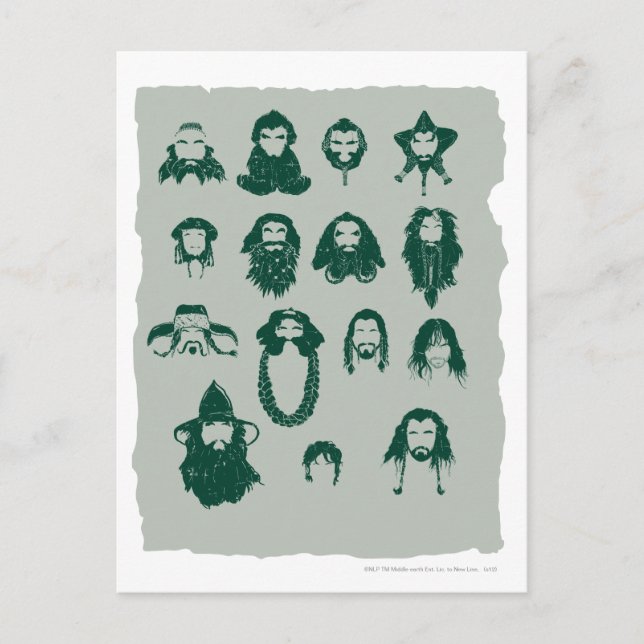 THORIN OAKENSHIELD™ und Company Hair Postkarte (Vorderseite)