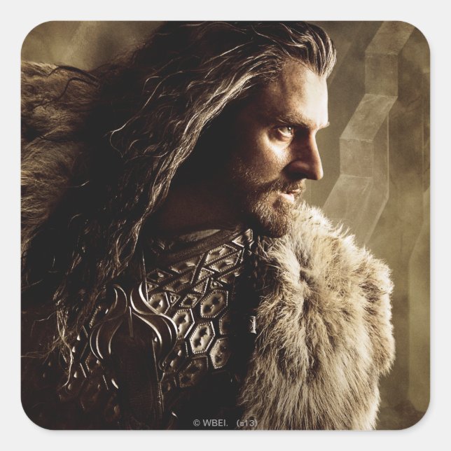 THORIN OAKENSHIELD™ Zeichenposter 1 Quadratischer Aufkleber (Vorderseite)