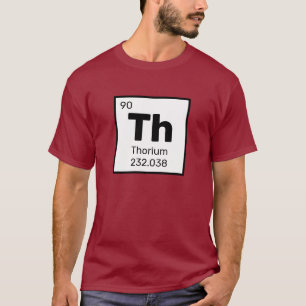 Thorium / Periodische Tabelle - T - Shirt des Elem