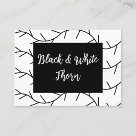 Thorn Black and White Thorn Visitenkarte