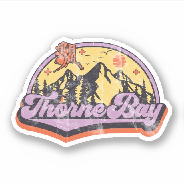Thorne Bay, Alaska Aufkleber (Vorderseite)