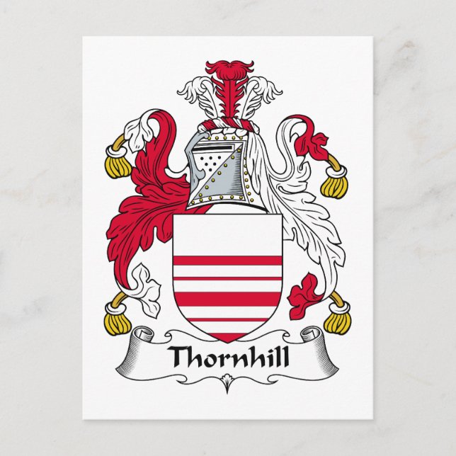 Thornhill Familienwappen Postkarte (Vorderseite)