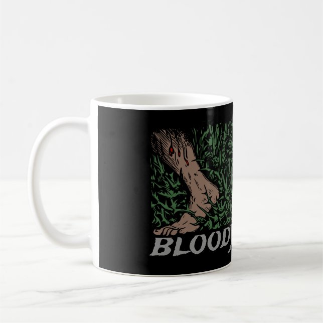 Thorns Skull Rose fühlen mittelalterlich farbene B Kaffeetasse (Links)