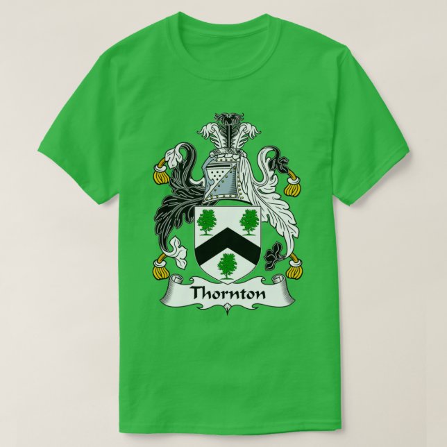 Thornton Coat of Arms Familienwappen T-Shirt (Design vorne)