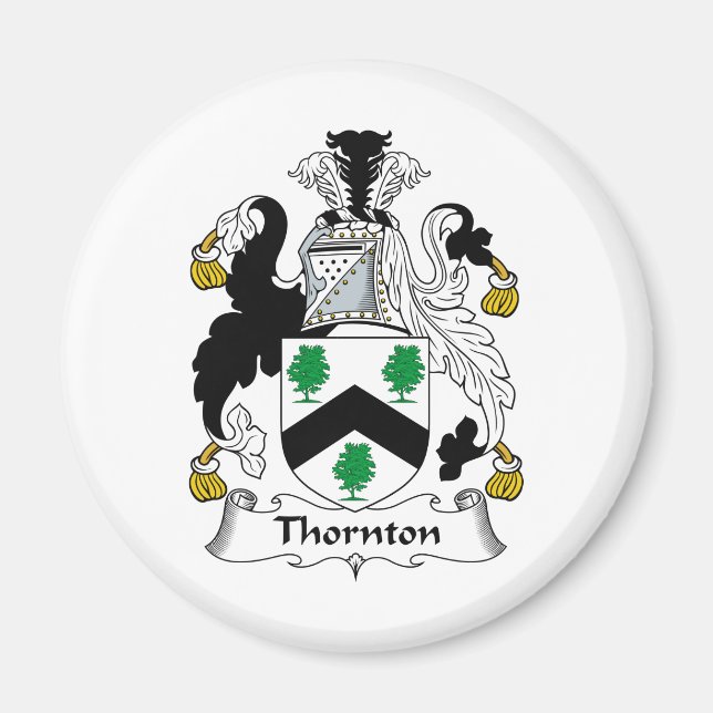 Thornton Familienwappen Magnet (Vorne)