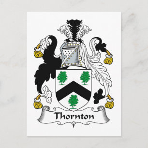 Thornton Familienwappen Postkarte