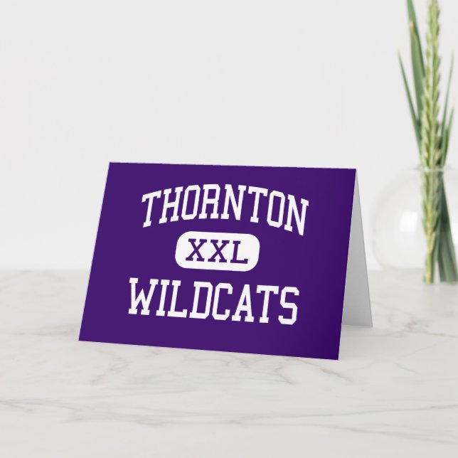 Thornton - Wildkatzen - hoch - Harvey Illinois Karte (Vorderseite)