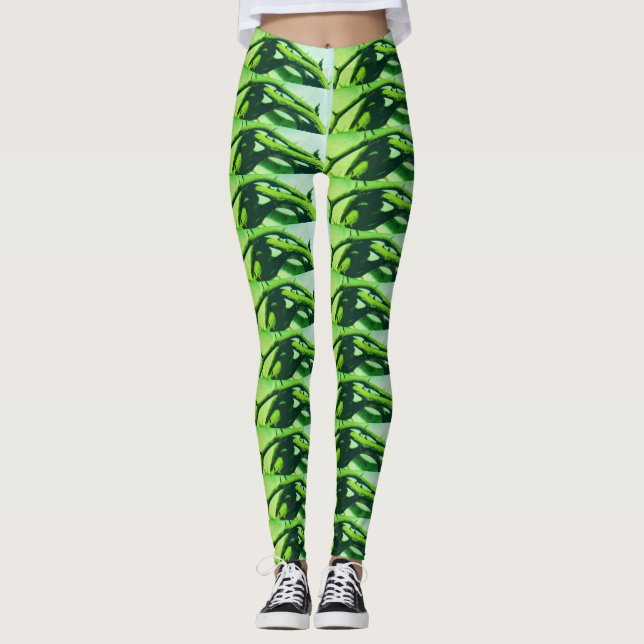 THORNY GREEN Leggings (Vorderseite)