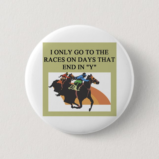 Thoroughbred, der Liebhaber läuft Button (Vorderseite)