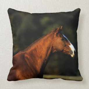 Thoroughbred-PferdeHeadshot Kissen