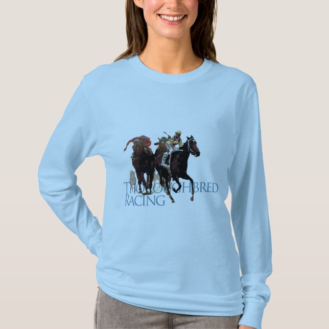 Thoroughbred-Pferderennen-Geschenke T-Shirt (Vorderseite)