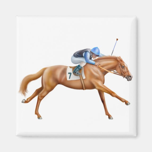Thoroughbred Racehorse Magnet (Vorne)