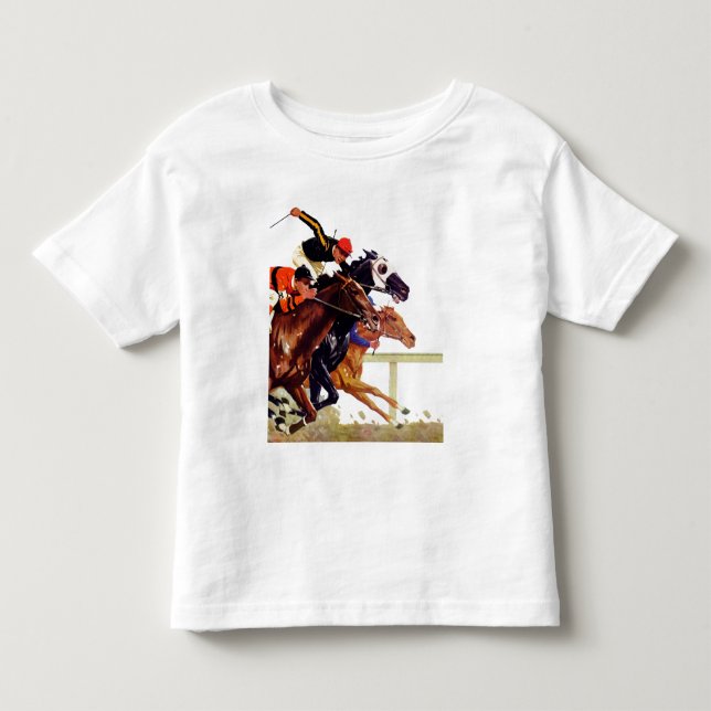 Thoroughbred-Rennen Kleinkind T-shirt (Vorderseite)