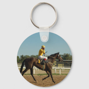 Thoroughbred-Rennen-PferdeSchlüsselanhänger Schlüsselanhänger
