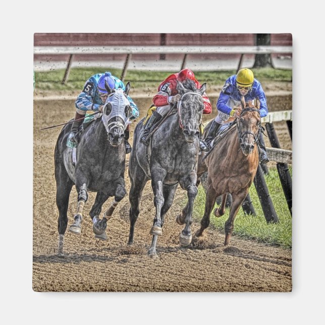 Thoroughbred Square Magnet (Vorne)