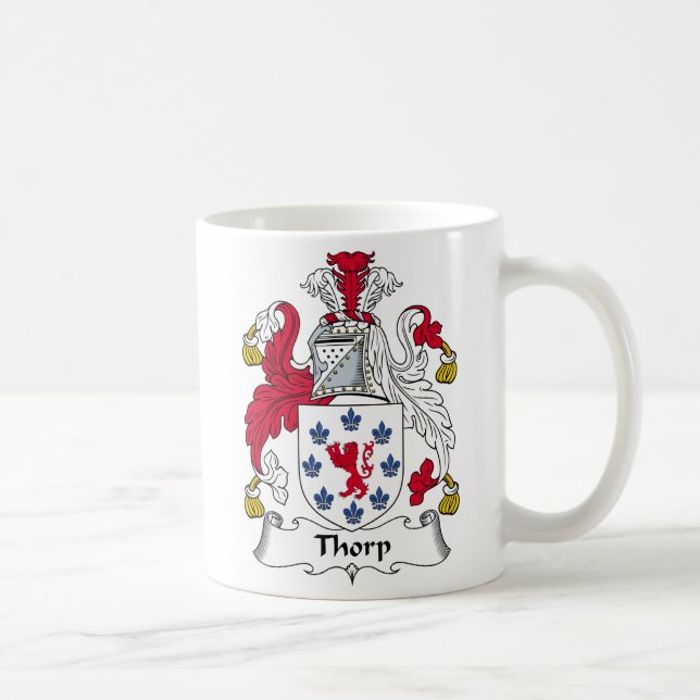 Thorp Familienwappen Kaffeetasse (Rechts)