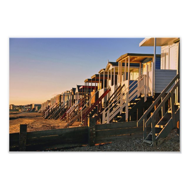 Thorpe Bay Beach Huts Essex England Fotodruck (Vorne)