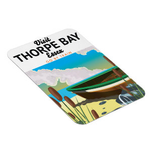 Thorpe Bay Essex Strand Reiseplakat. Magnet
