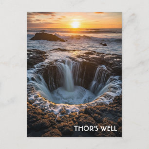 Thors Brunnen Oregon-Küste Postkarte