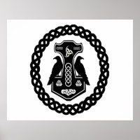 Thor's Hammer in einem keltischen Knoten