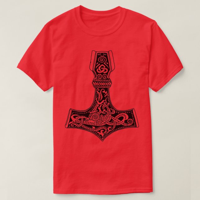 Thors Hammer mjolnir Talisman T-Shirt (Design vorne)